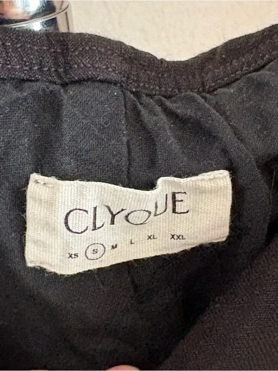 Black Linen Strapless Maxi Dress - Picture 3 of 5